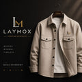 Laymox Premium Oversized Cotton Twill Overshirt - Beige
